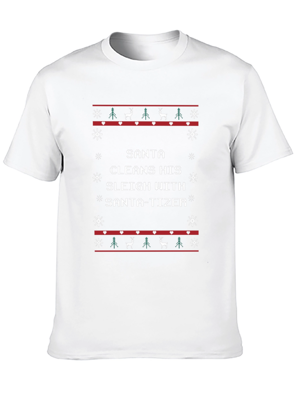 Santa-tizer Ugly Christmas T-Shirt