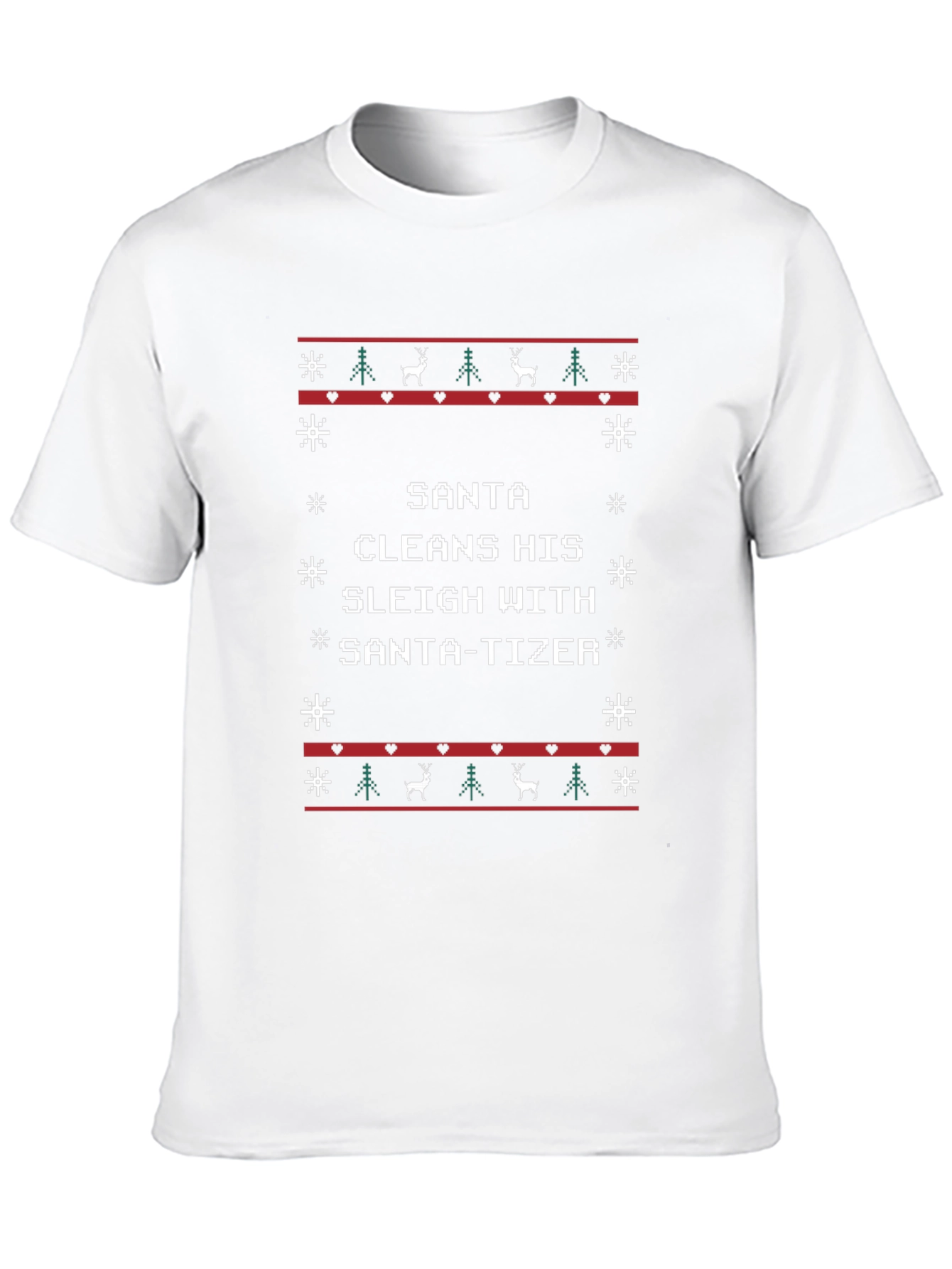Santa-tizer Ugly Christmas T-Shirt