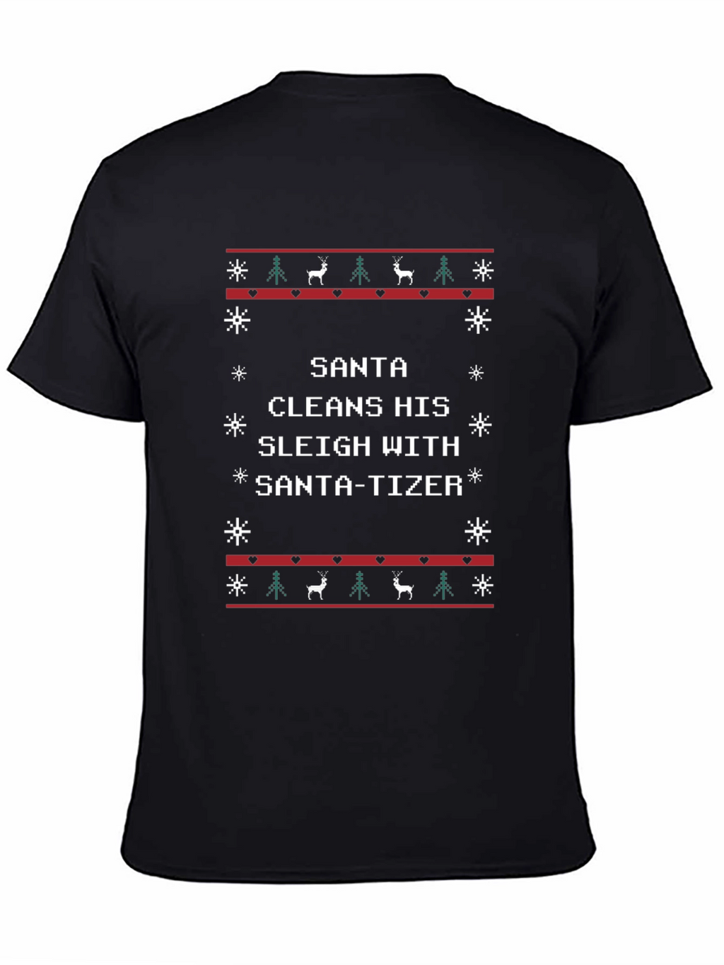 Santa-tizer Ugly Christmas T-Shirt