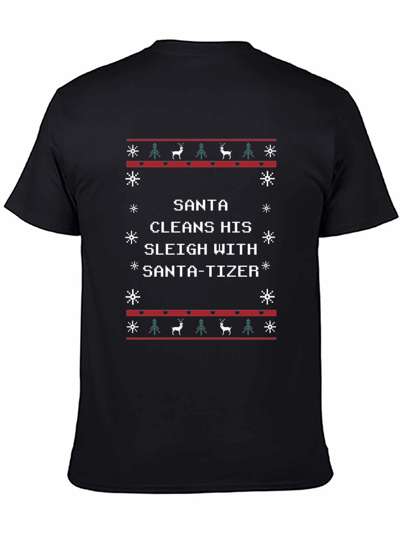 Santa-tizer Ugly Christmas T-Shirt