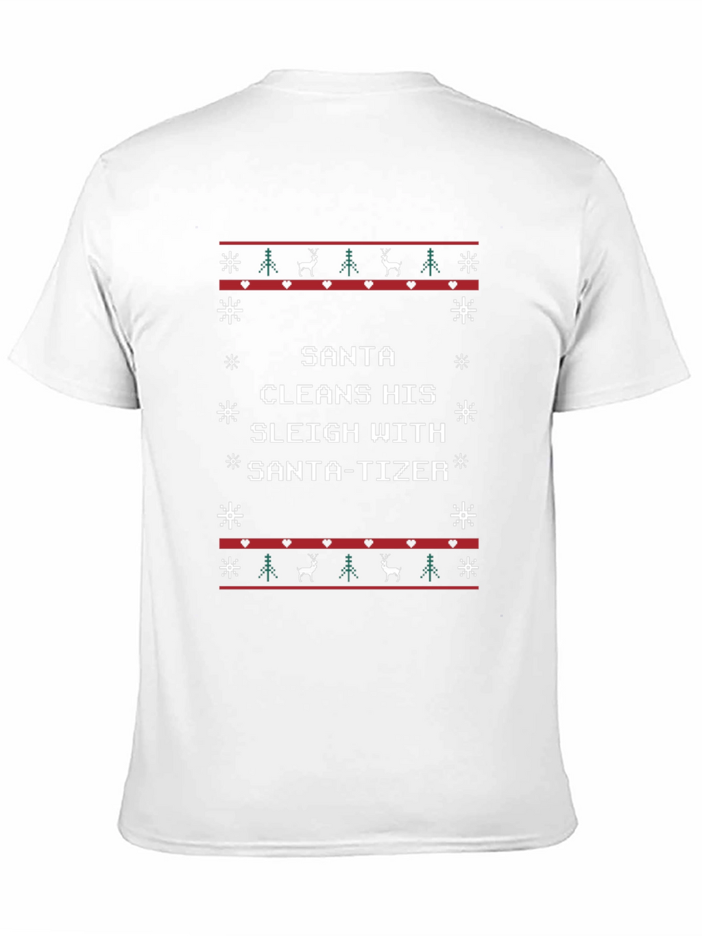 Santa-tizer Ugly Christmas T-Shirt