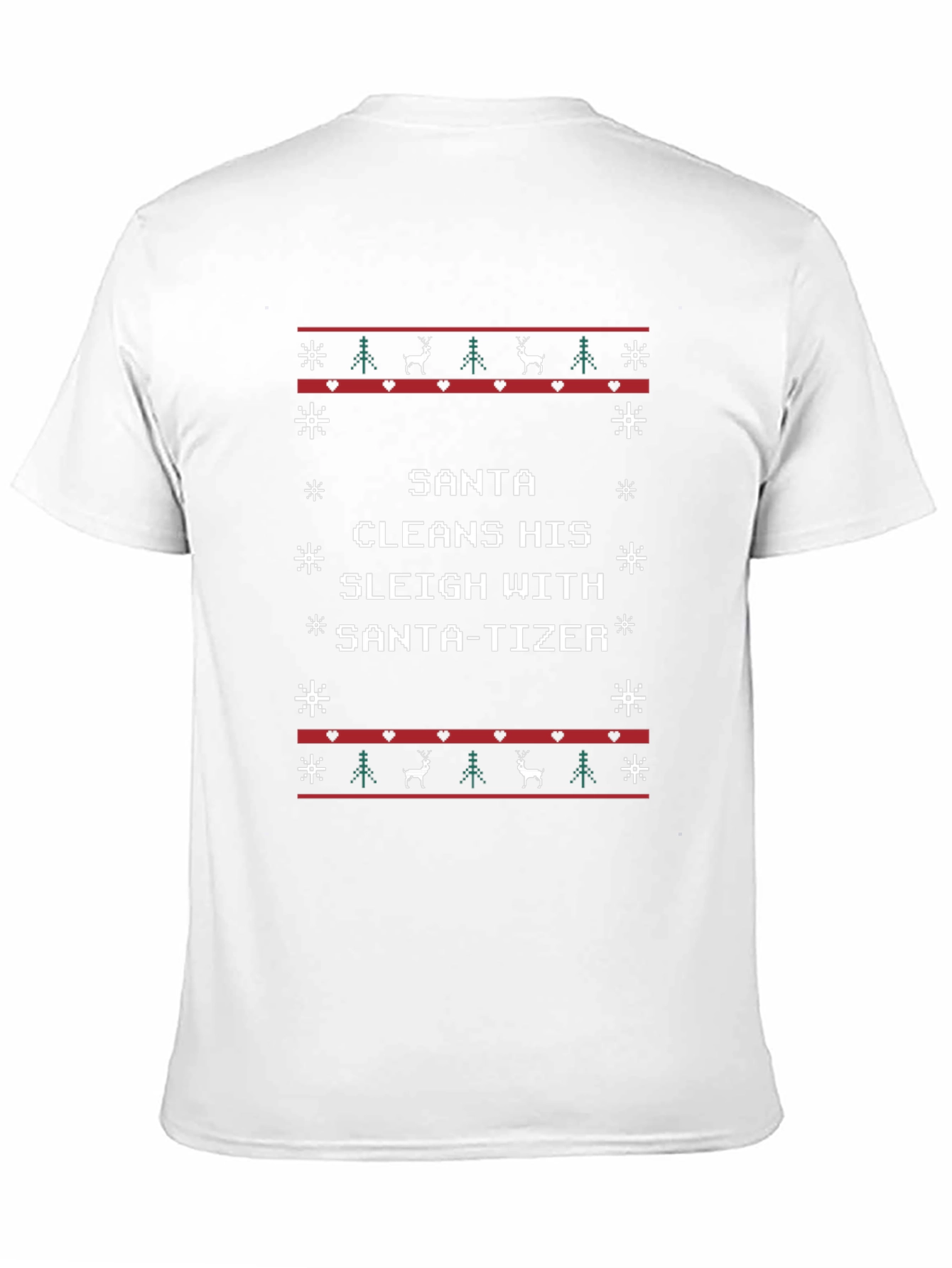 Santa-tizer Ugly Christmas T-Shirt