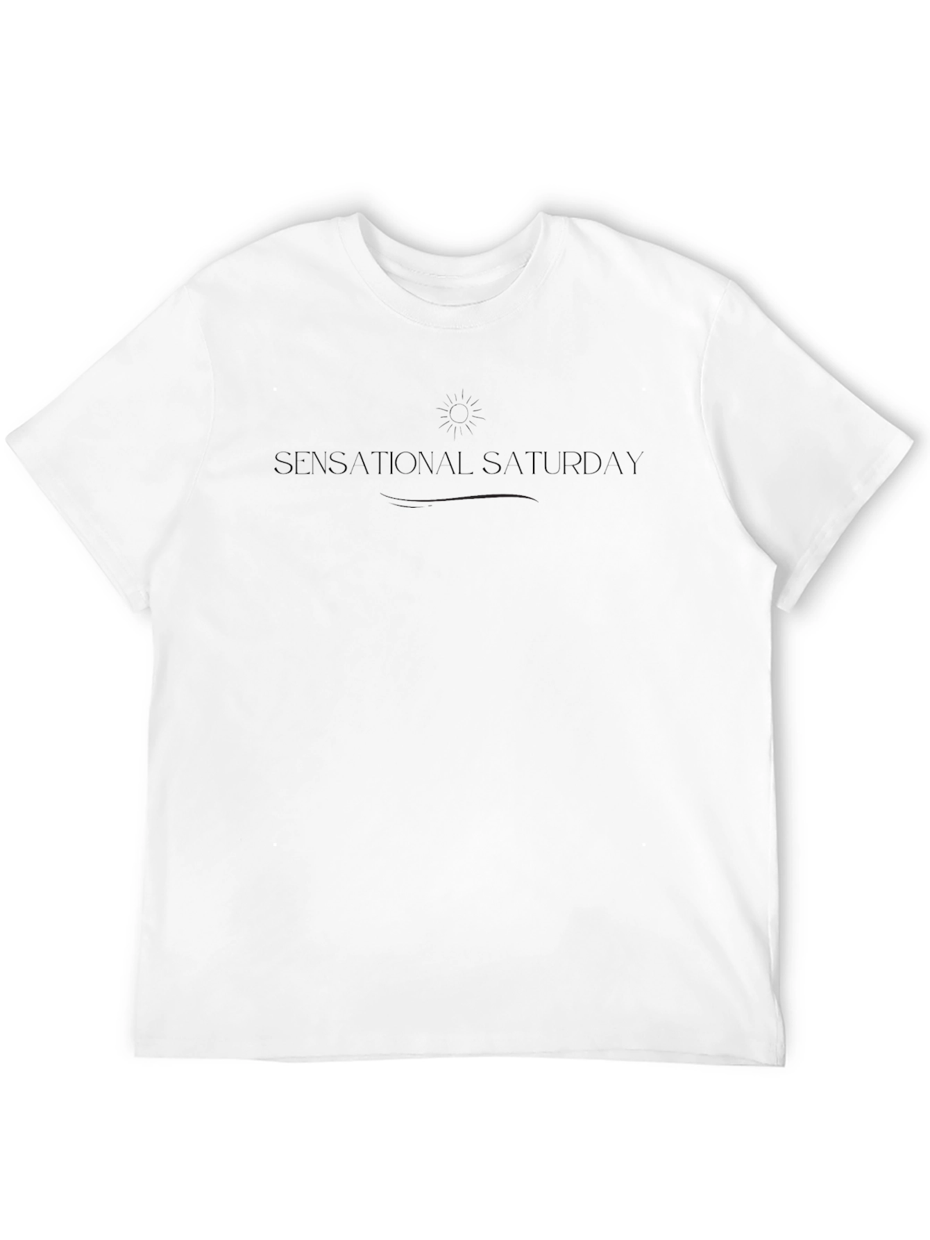 Sensational Saturday Graphic T-Shirt - Black