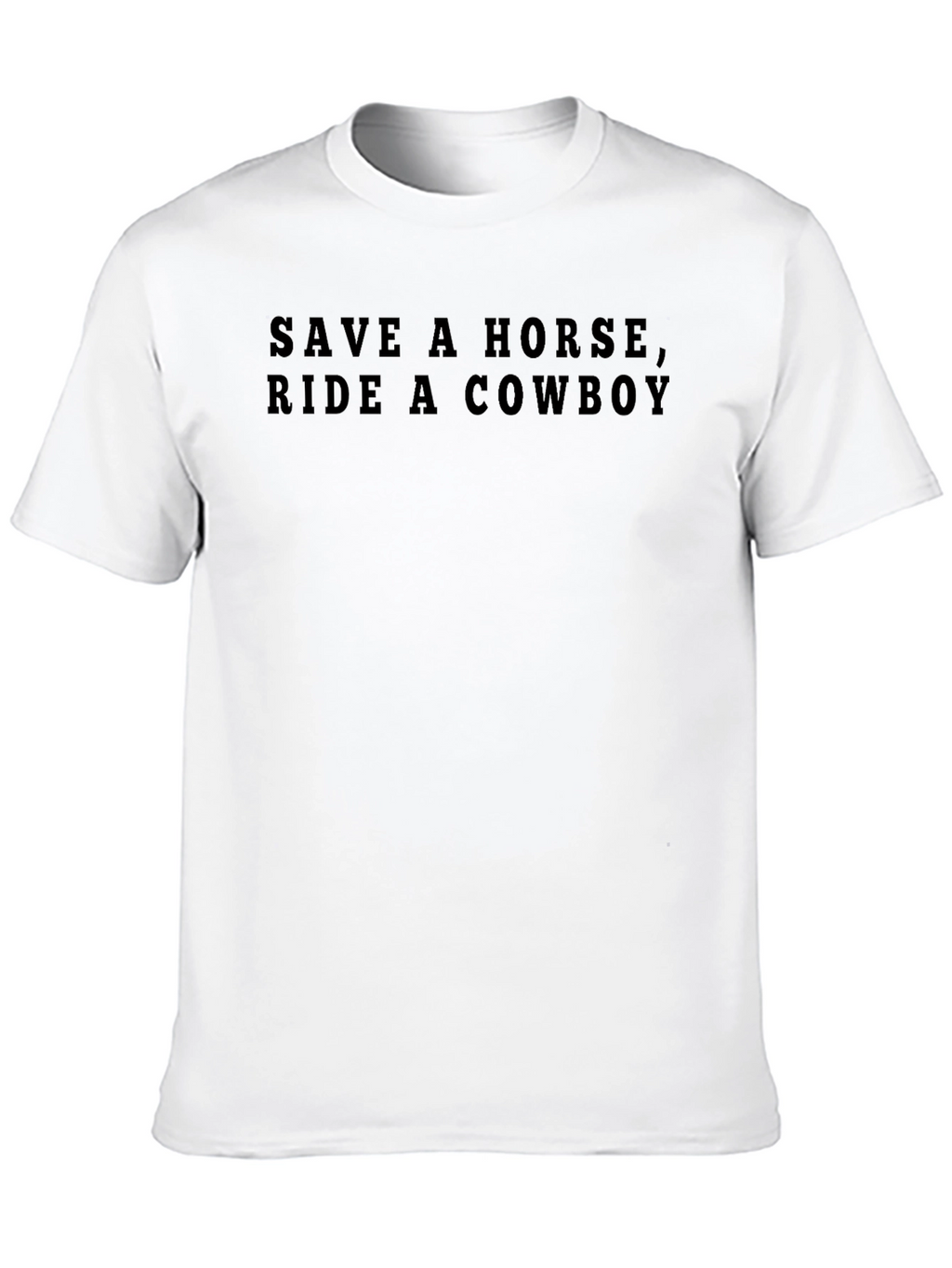 Save A Horse Ride A Cowboy Black T-Shirt