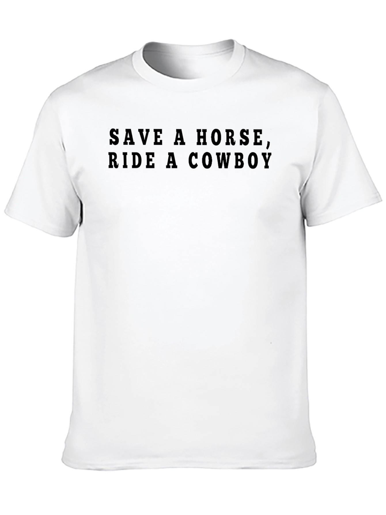 Save A Horse Ride A Cowboy Black T-Shirt
