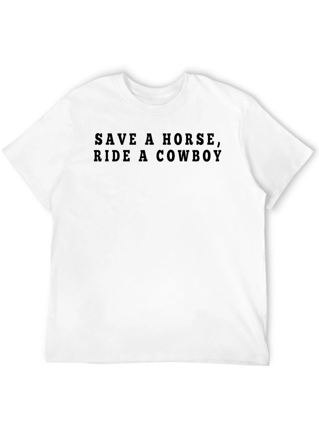 Save A Horse Ride A Cowboy Black T-Shirt