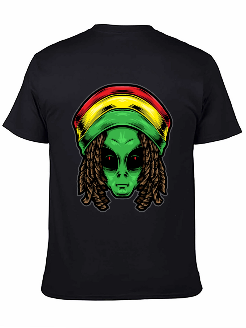 Rasta Alien T-Shirt - Cool Graphic Tee
