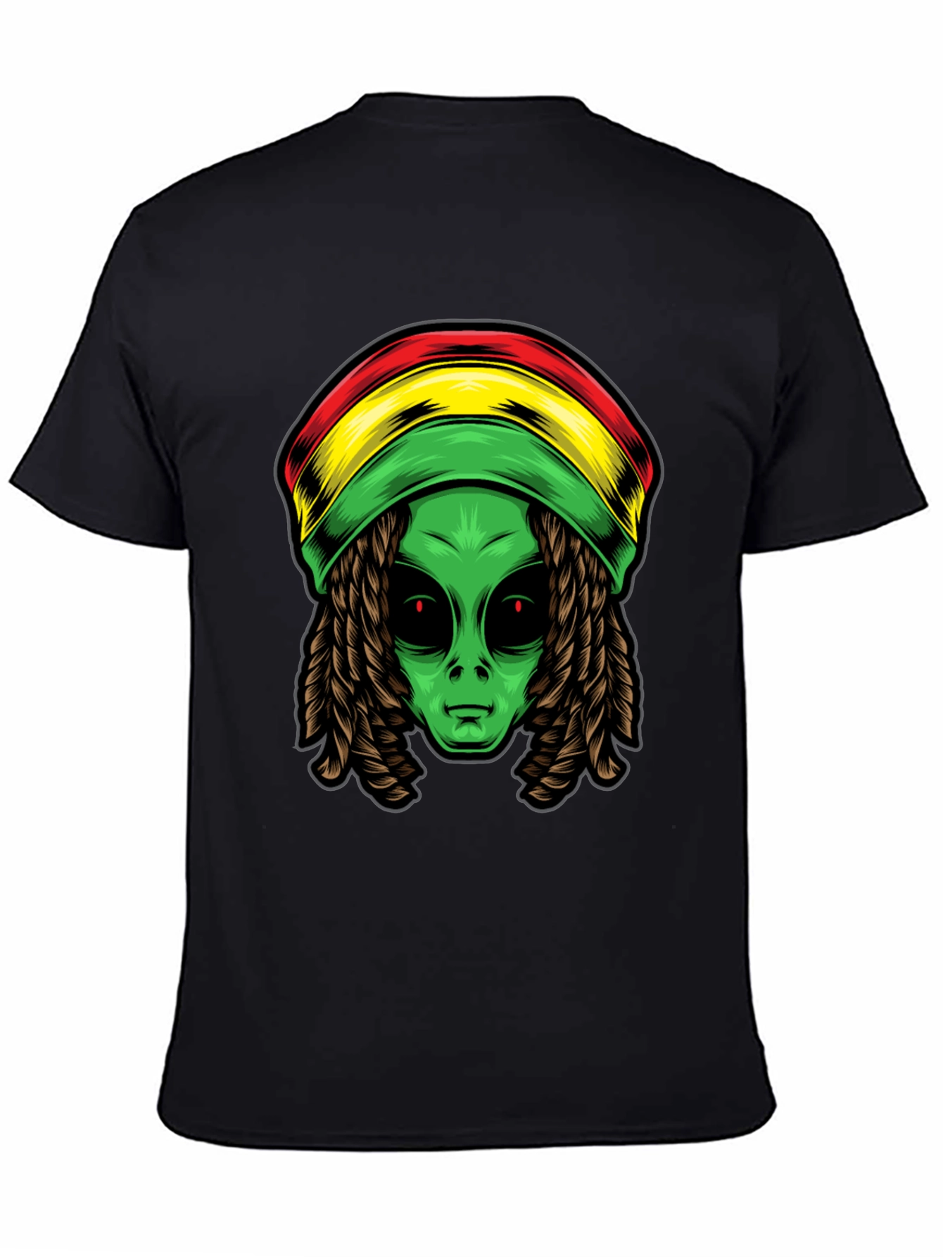 Rasta Alien T-Shirt - Cool Graphic Tee