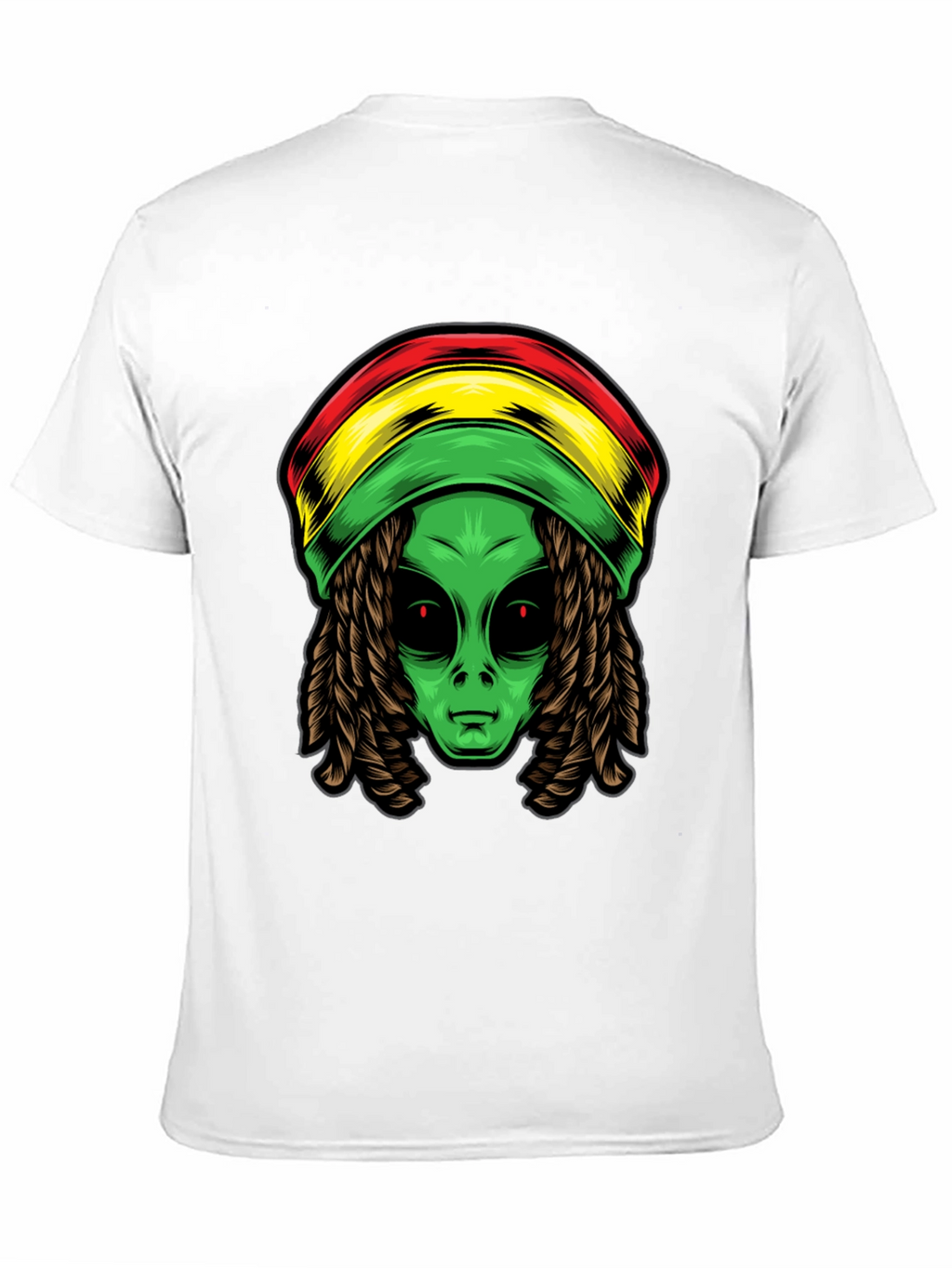 Rasta Alien T-Shirt - Cool Graphic Tee