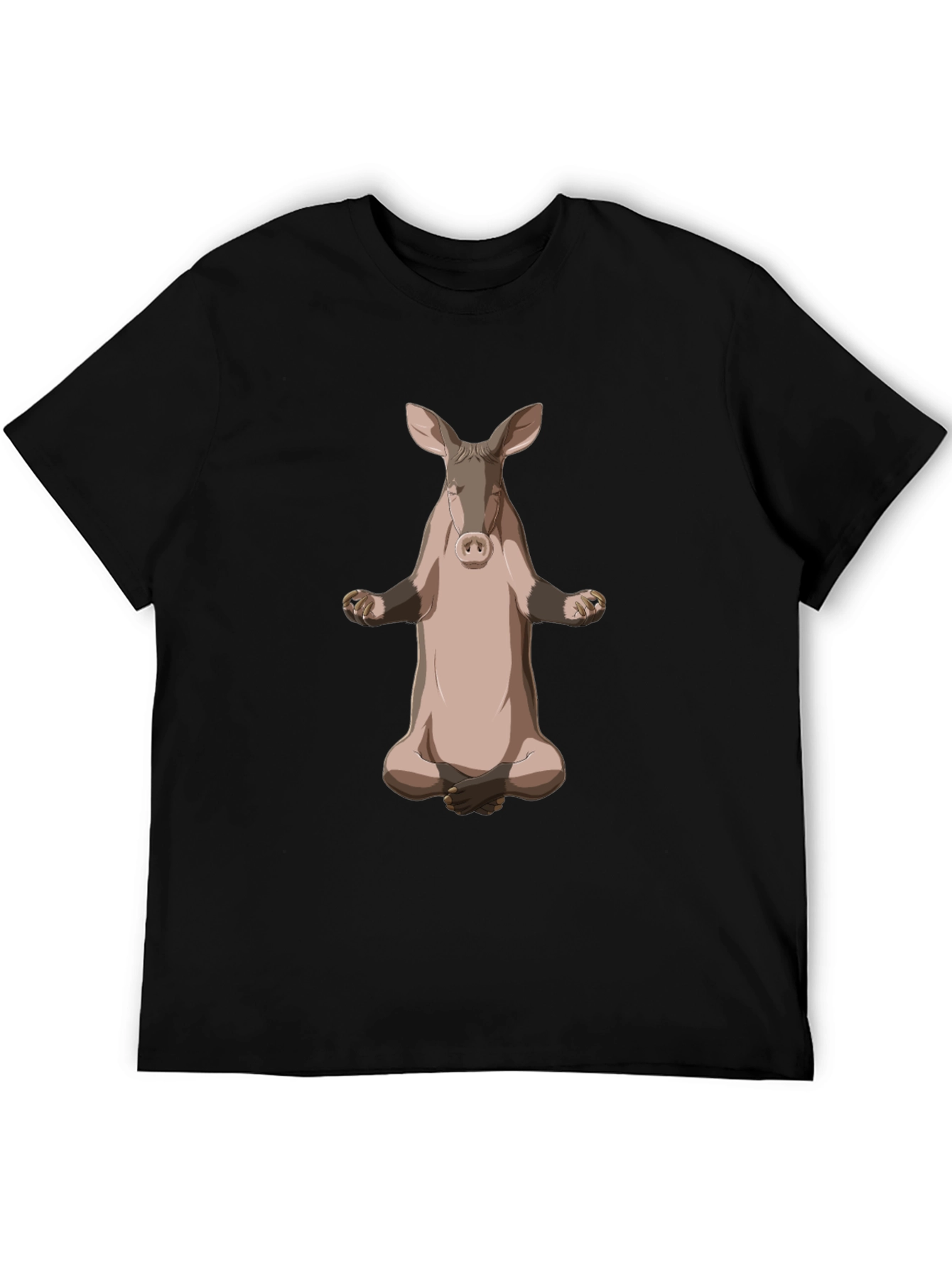 Meditating Aardvark Graphic T-Shirt
