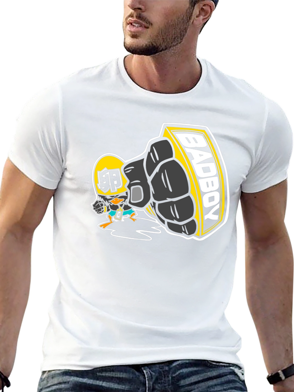 Bad Boy Cartoon Graphic T-Shirt