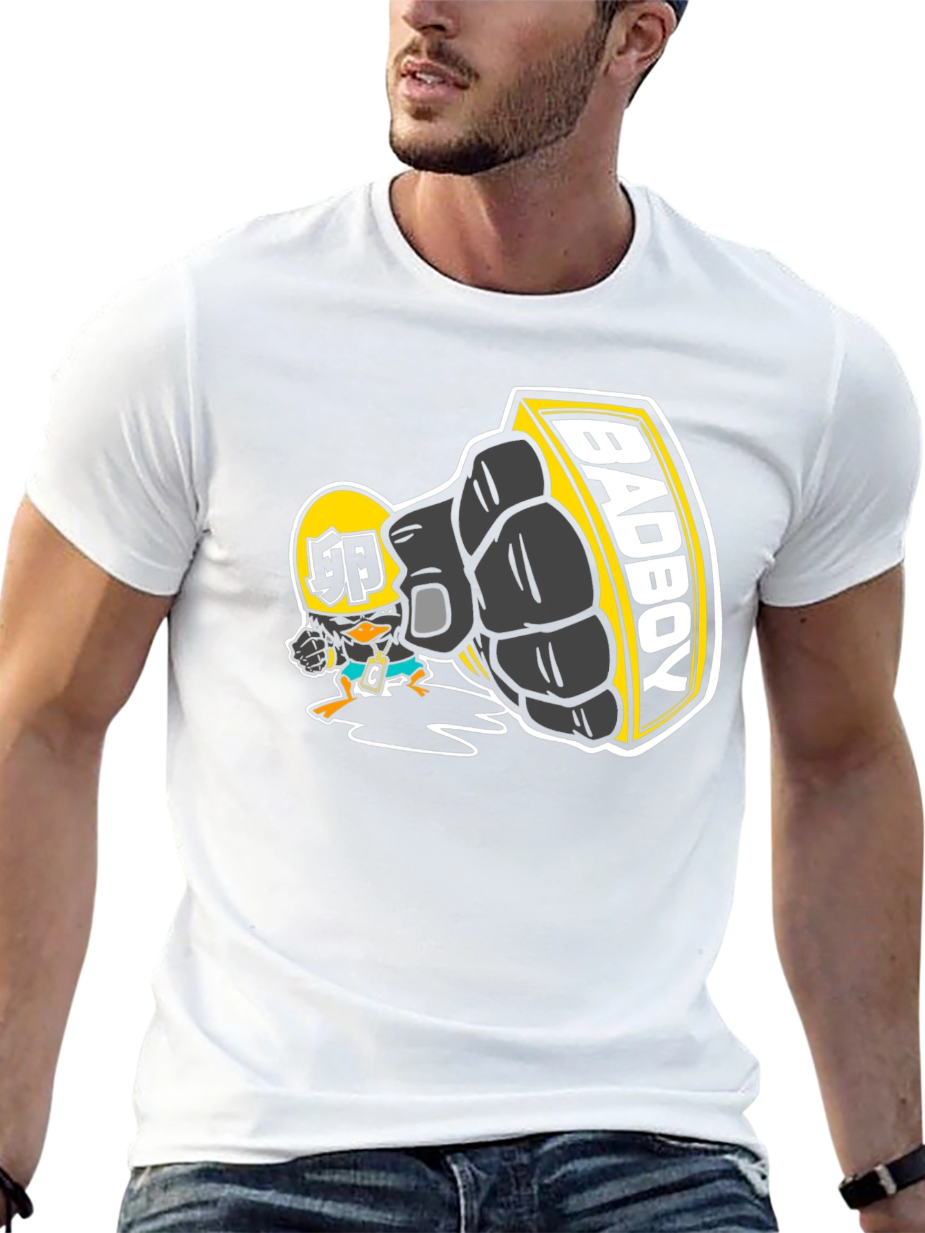 Bad Boy Cartoon Graphic T-Shirt