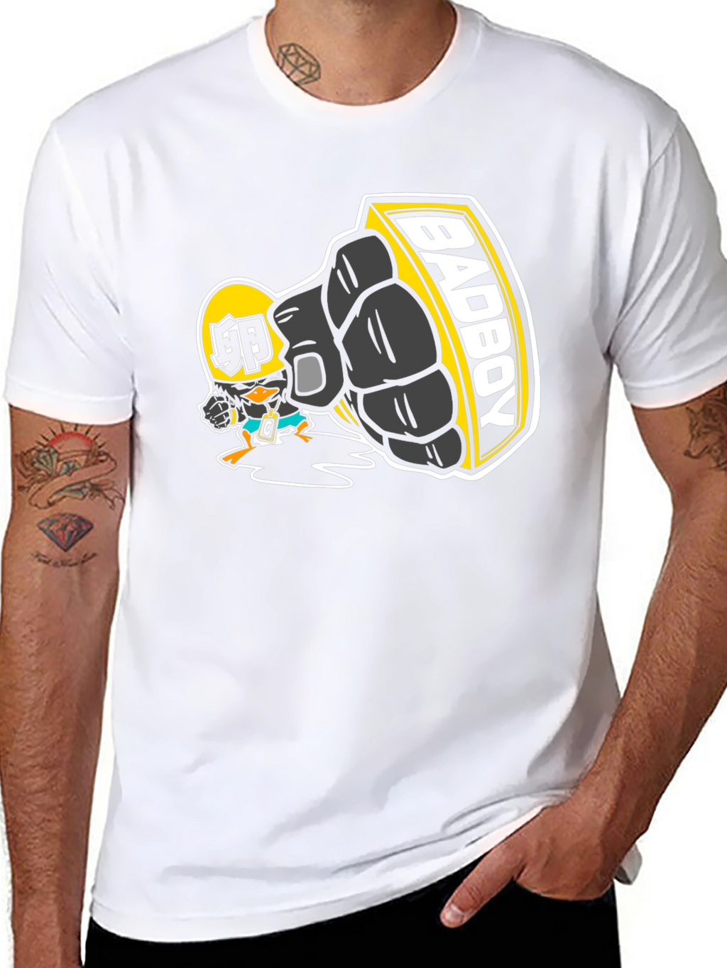 Bad Boy Cartoon Graphic T-Shirt