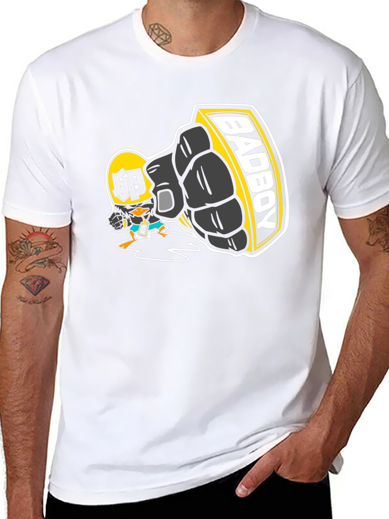 Bad Boy Cartoon Graphic T-Shirt