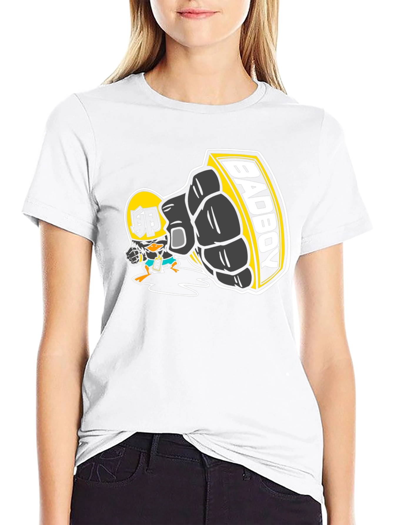 Bad Boy Cartoon Graphic T-Shirt