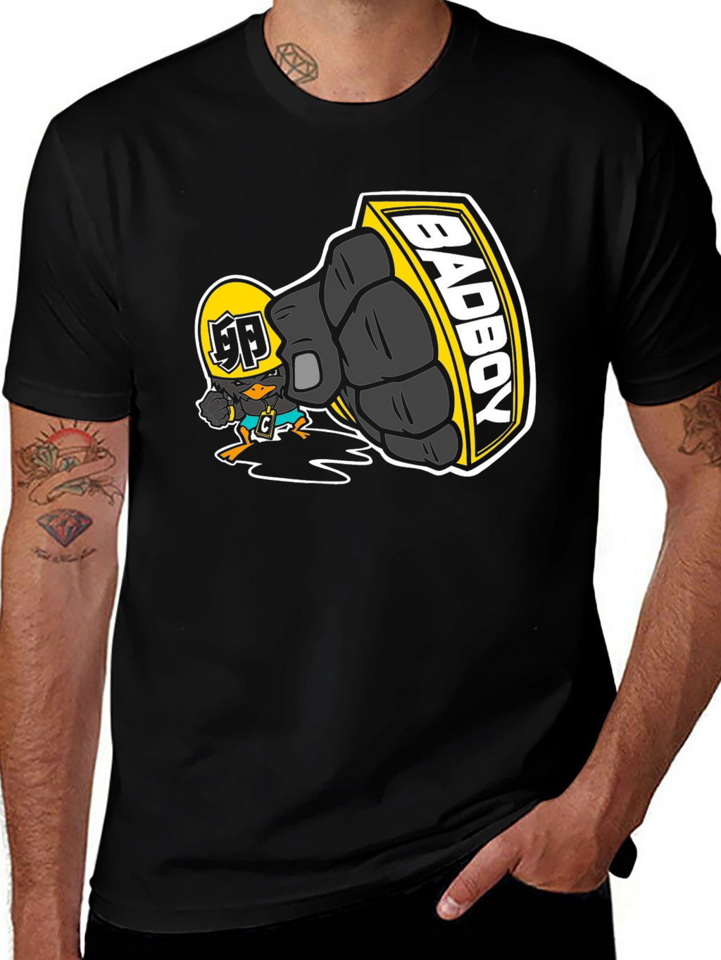 Bad Boy Cartoon Graphic T-Shirt