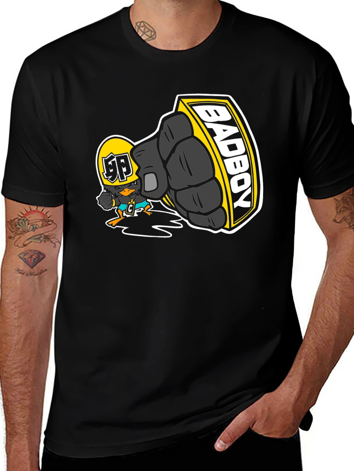 Bad Boy Cartoon Graphic T-Shirt