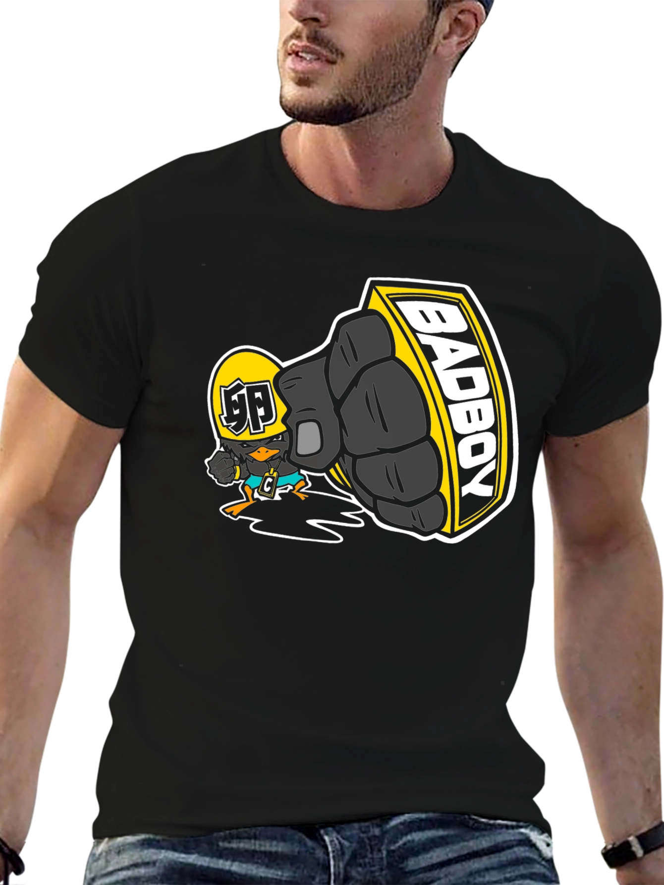 Bad Boy Cartoon Graphic T-Shirt