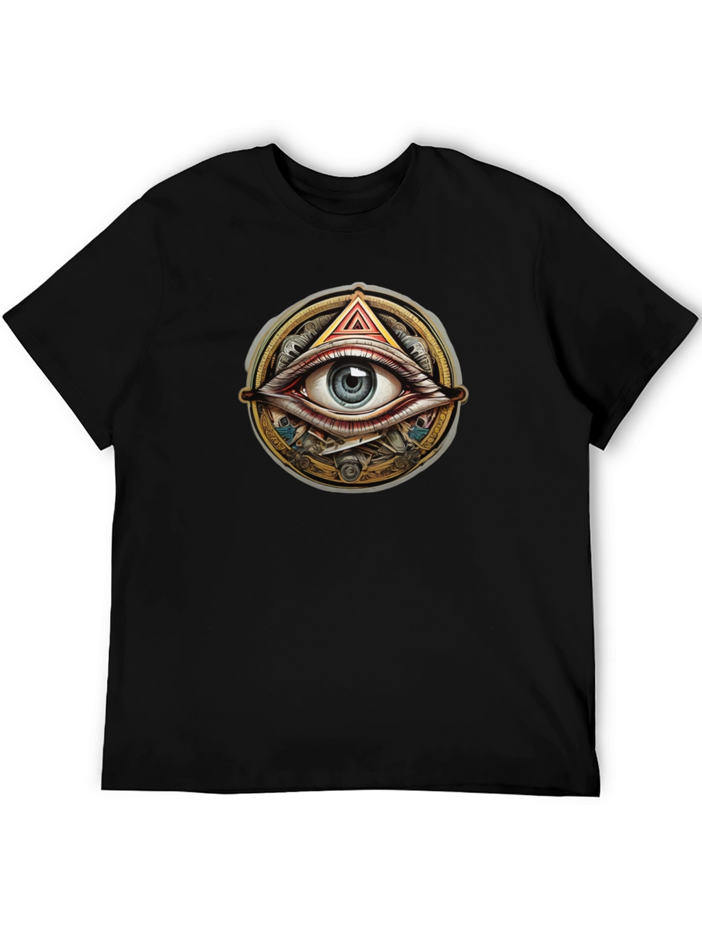 Illuminati Eye Graphic Black T-Shirt