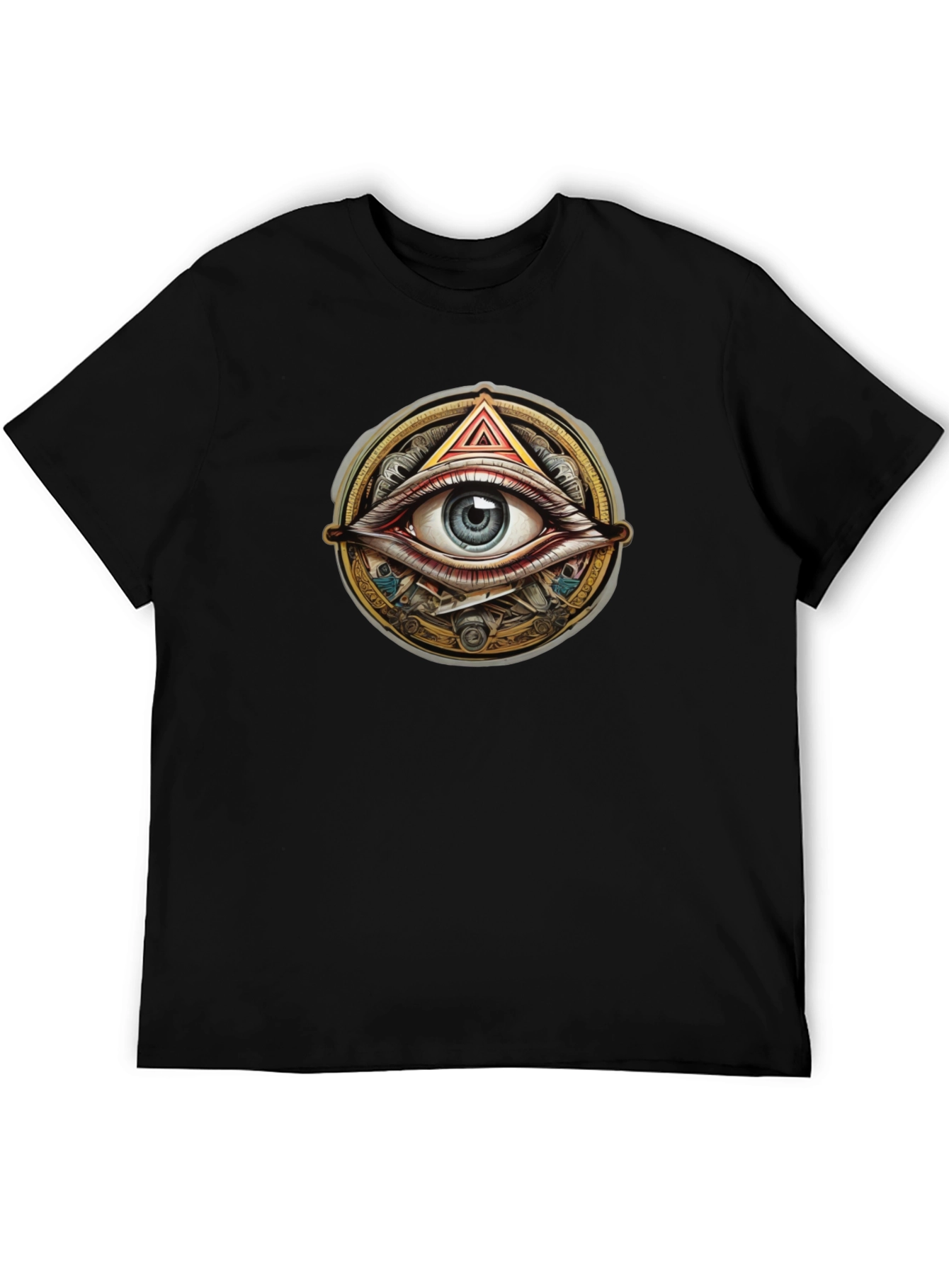 Illuminati Eye Graphic Black T-Shirt