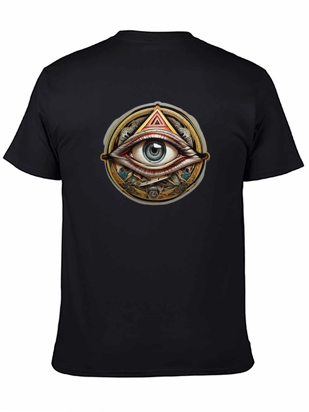 Illuminati Eye Graphic Black T-Shirt