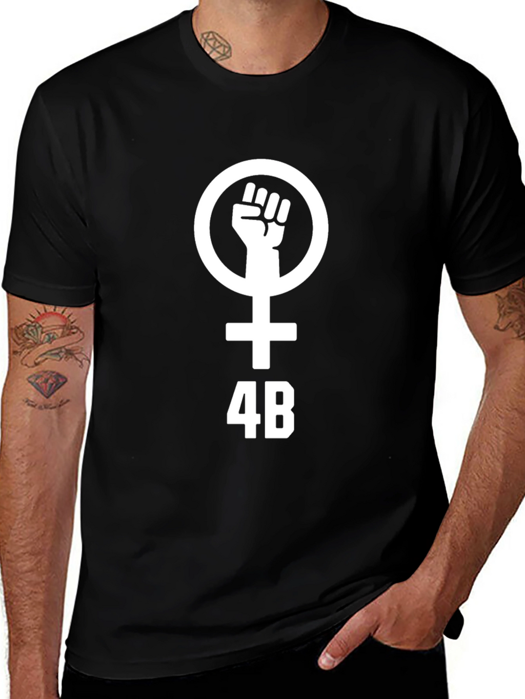 Feminist 4B T-Shirt - Black