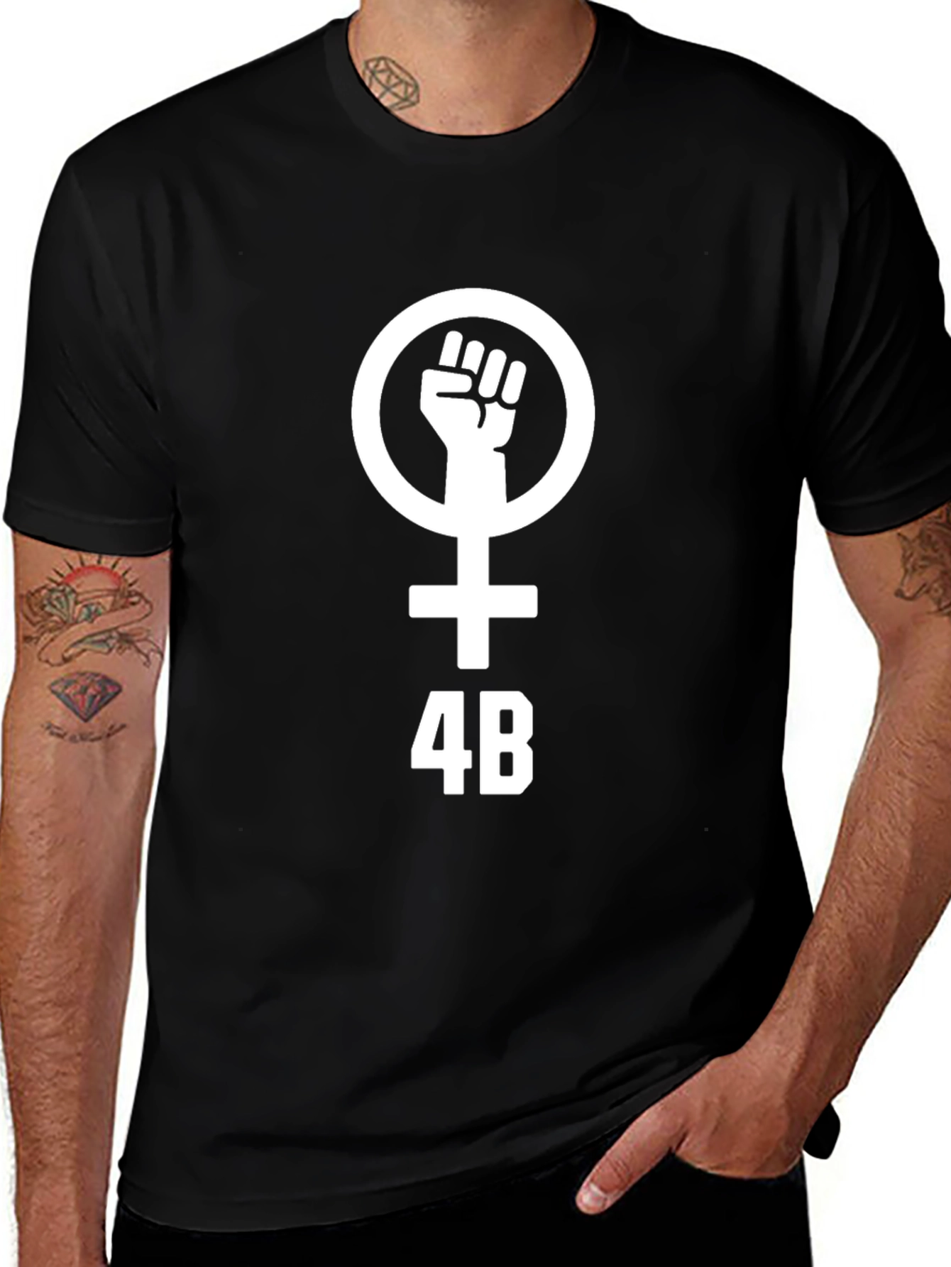 Feminist 4B T-Shirt - Black