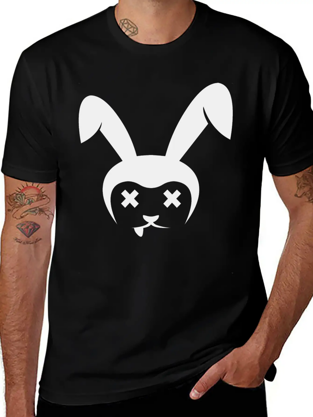 Rabbit 1 Stylish Everyday T-Shirt – Unisex Basic Cotton Tee