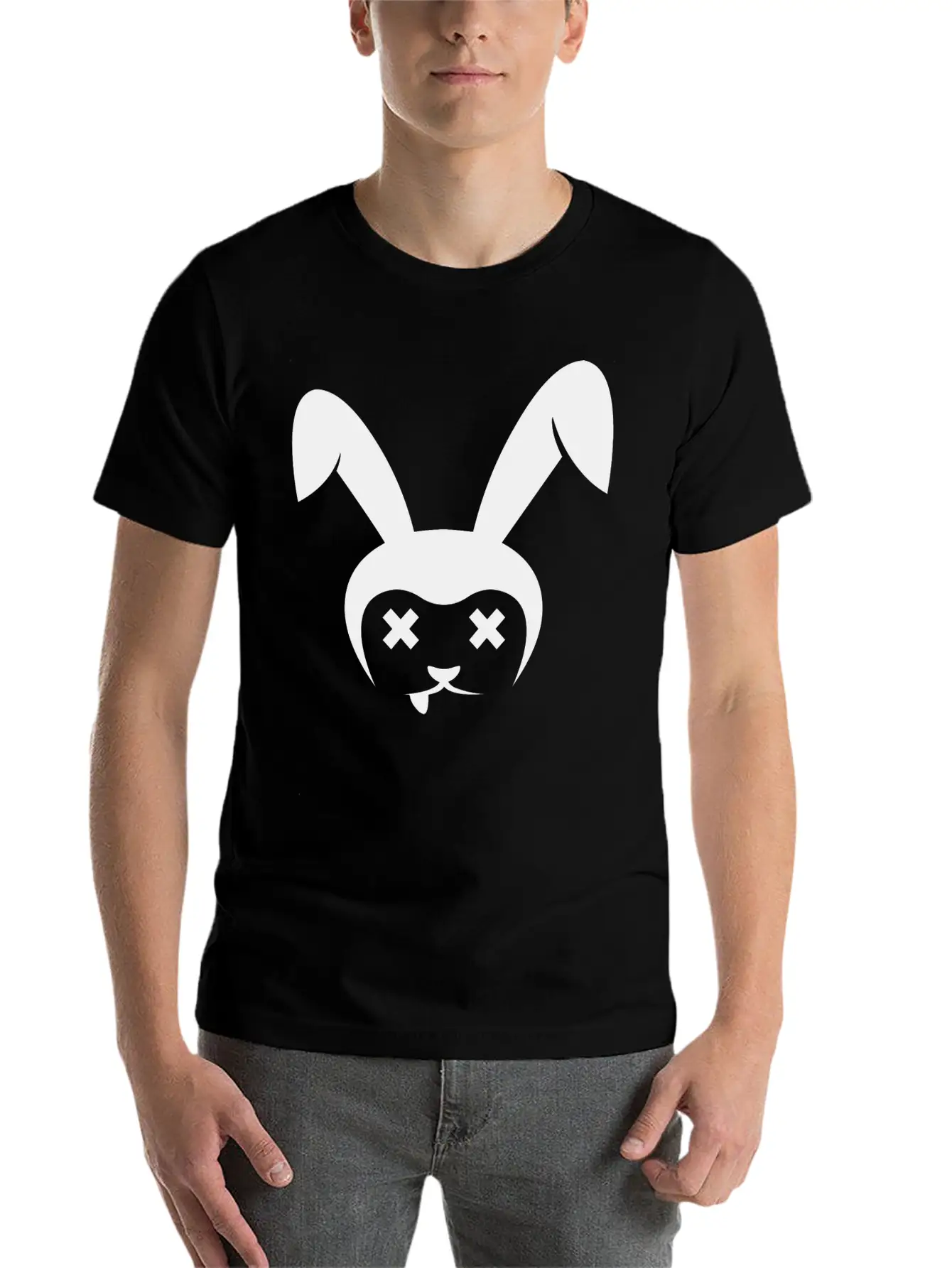 Rabbit 1 Stylish Everyday T-Shirt – Unisex Basic Cotton Tee