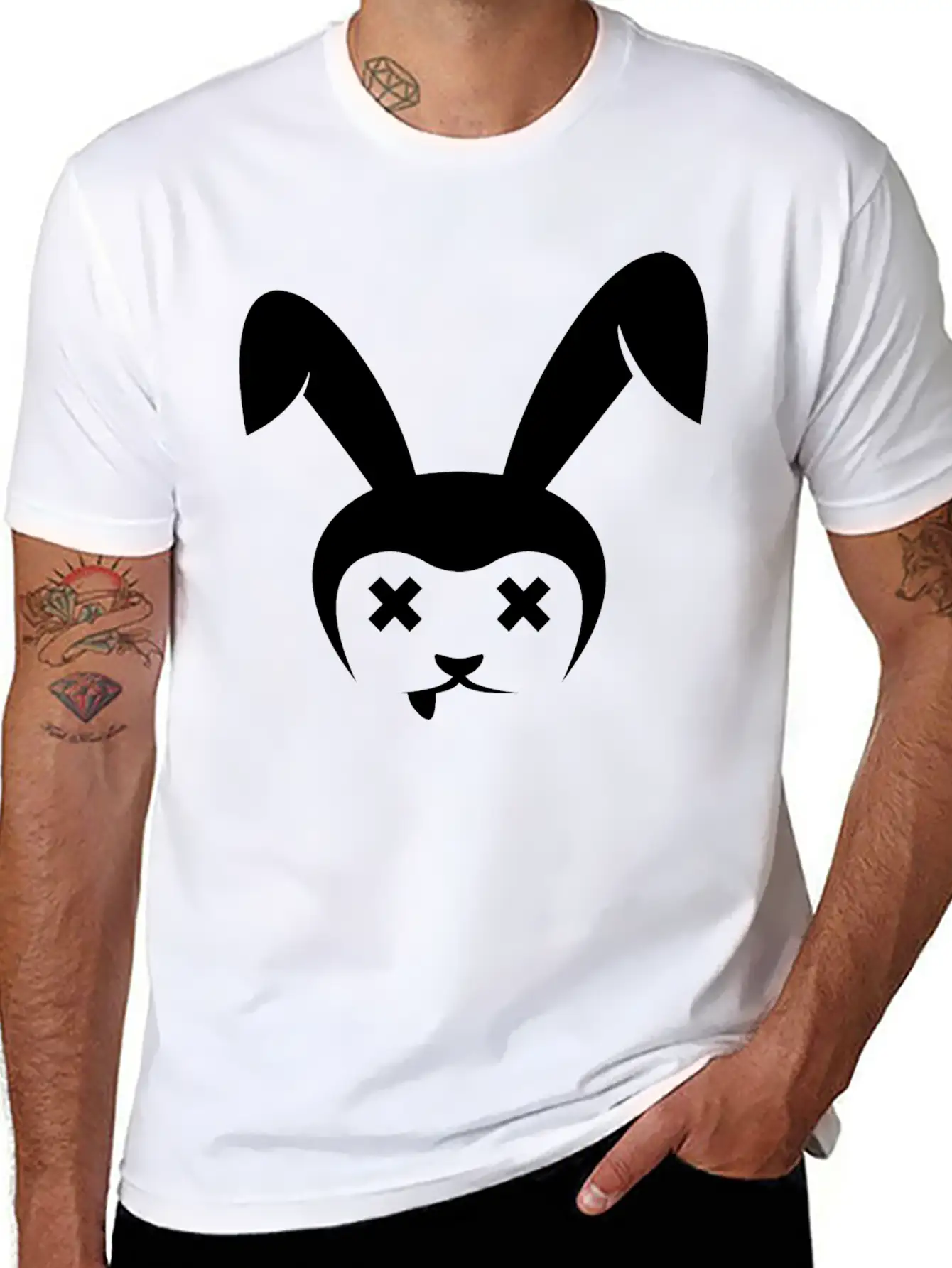 Rabbit 1 Stylish Everyday T-Shirt – Unisex Basic Cotton Tee