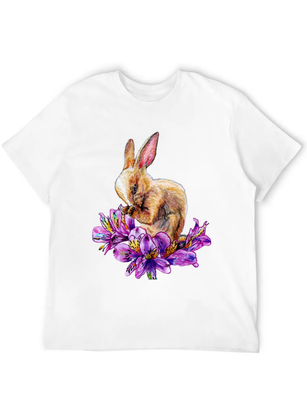 Rabbit And Incas Breathable Soft Cotton T-Shirt – Timeless Casual Look