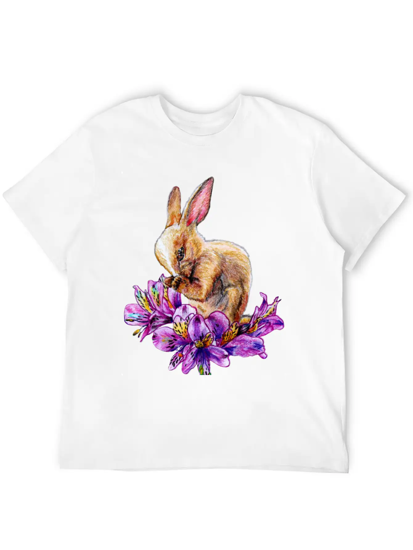Rabbit And Incas Breathable Soft Cotton T-Shirt – Timeless Casual Look