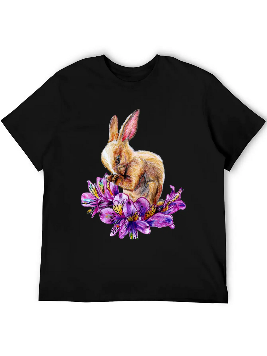 Rabbit And Incas Breathable Soft Cotton T-Shirt – Timeless Casual Look