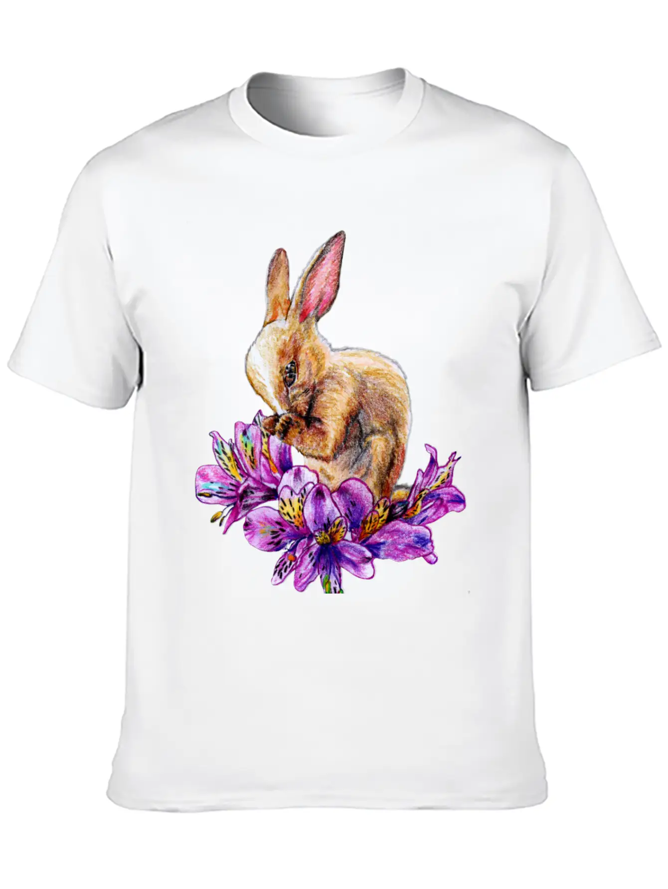 Rabbit And Incas Breathable Soft Cotton T-Shirt – Timeless Casual Look