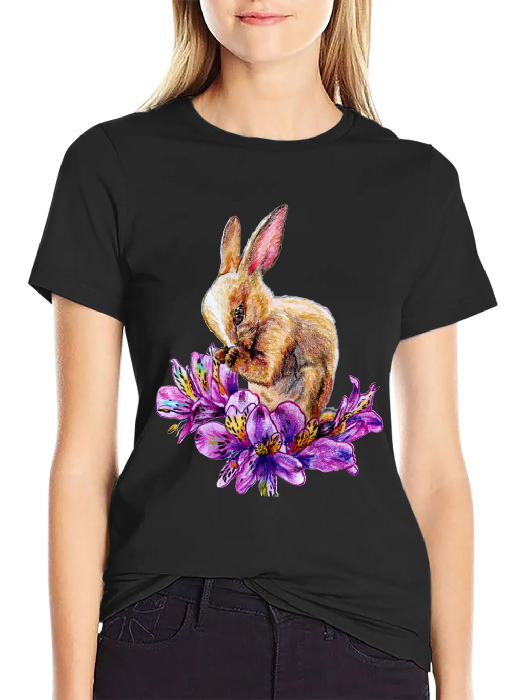 Rabbit And Incas Breathable Soft Cotton T-Shirt – Timeless Casual Look