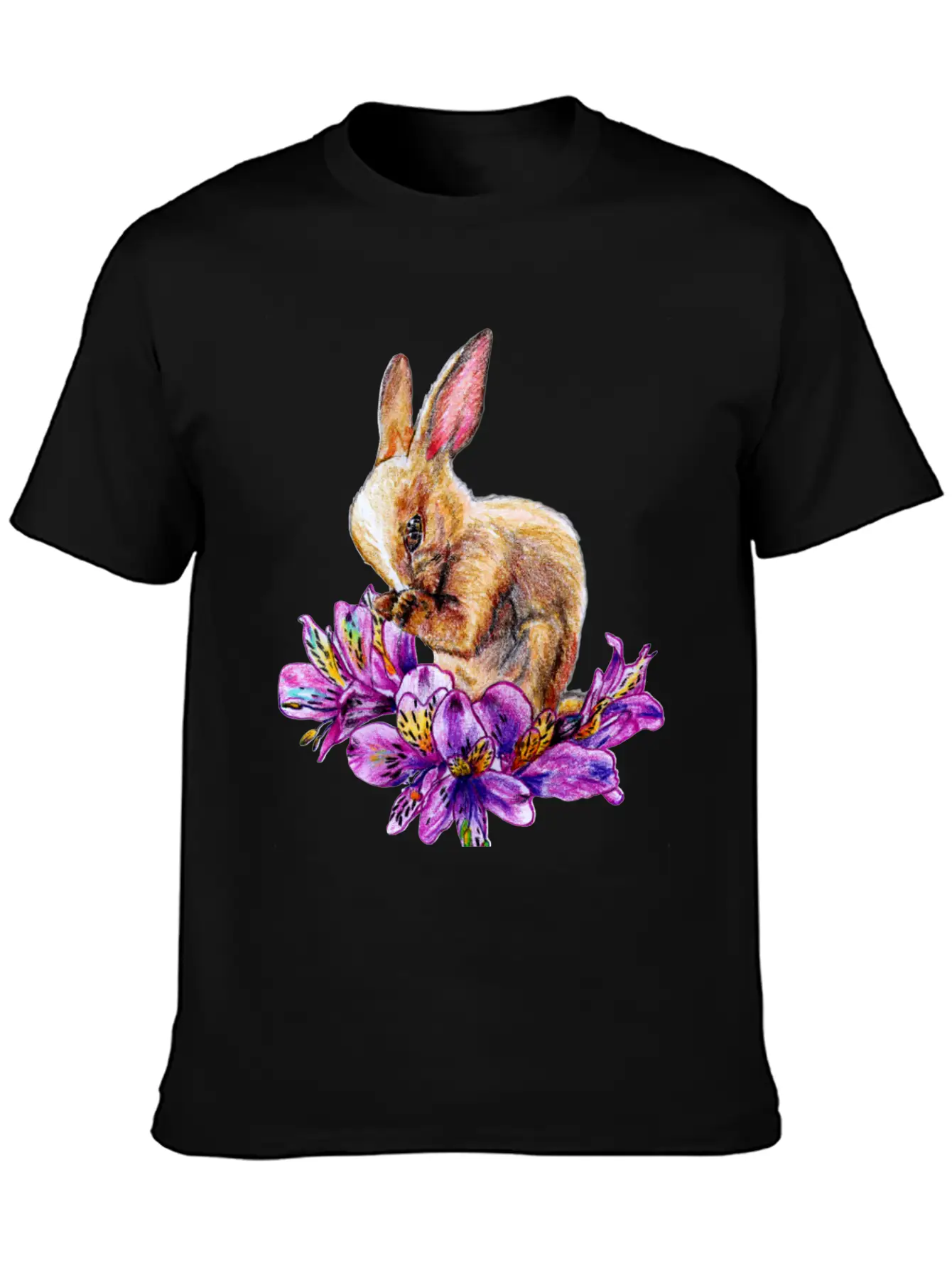 Rabbit And Incas Breathable Soft Cotton T-Shirt – Timeless Casual Look
