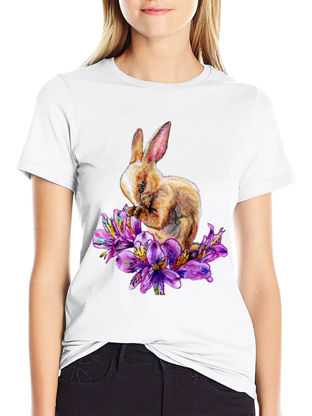 Rabbit And Incas Breathable Soft Cotton T-Shirt – Timeless Casual Look