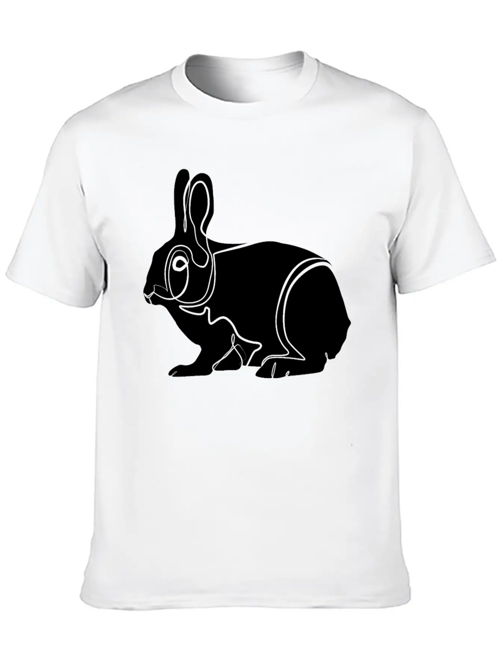 Rabbit Bunny Classic Fit Graphic Tee For Daily Comfort – Unisex Cotton Shirt
