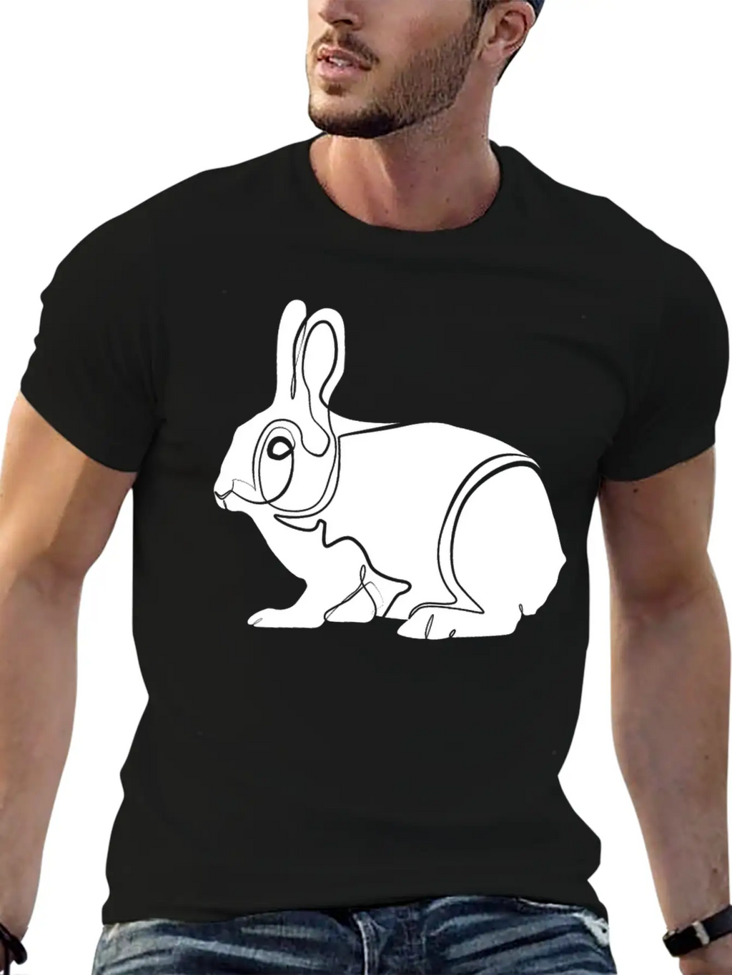 Rabbit Bunny Classic Fit Graphic Tee For Daily Comfort – Unisex Cotton Shirt
