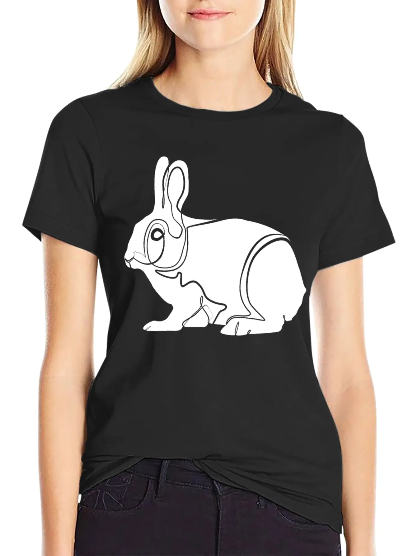 Rabbit Bunny Classic Fit Graphic Tee For Daily Comfort – Unisex Cotton Shirt