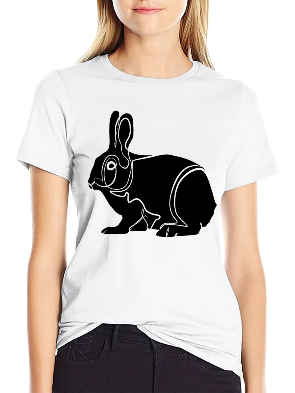 Rabbit Bunny Classic Fit Graphic Tee For Daily Comfort – Unisex Cotton Shirt