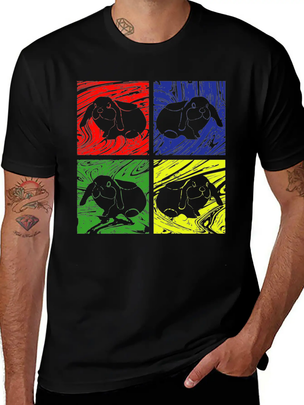 Rabbit Bunny Unisex Casual T-Shirt – Clean Design For Daily Comfort