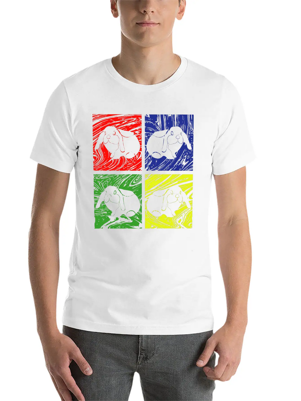 Rabbit Bunny Unisex Casual T-Shirt – Clean Design For Daily Comfort