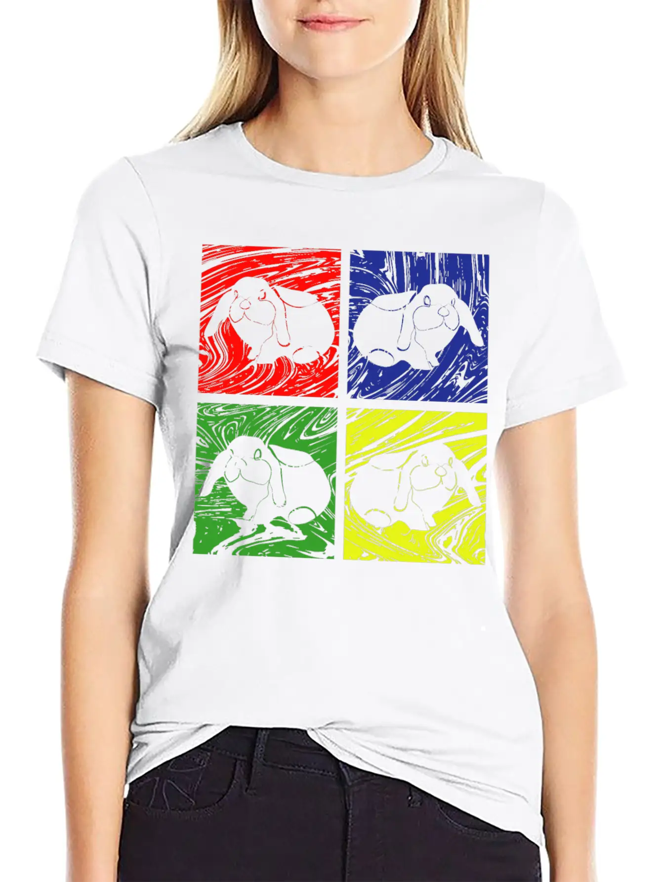 Rabbit Bunny Unisex Casual T-Shirt – Clean Design For Daily Comfort