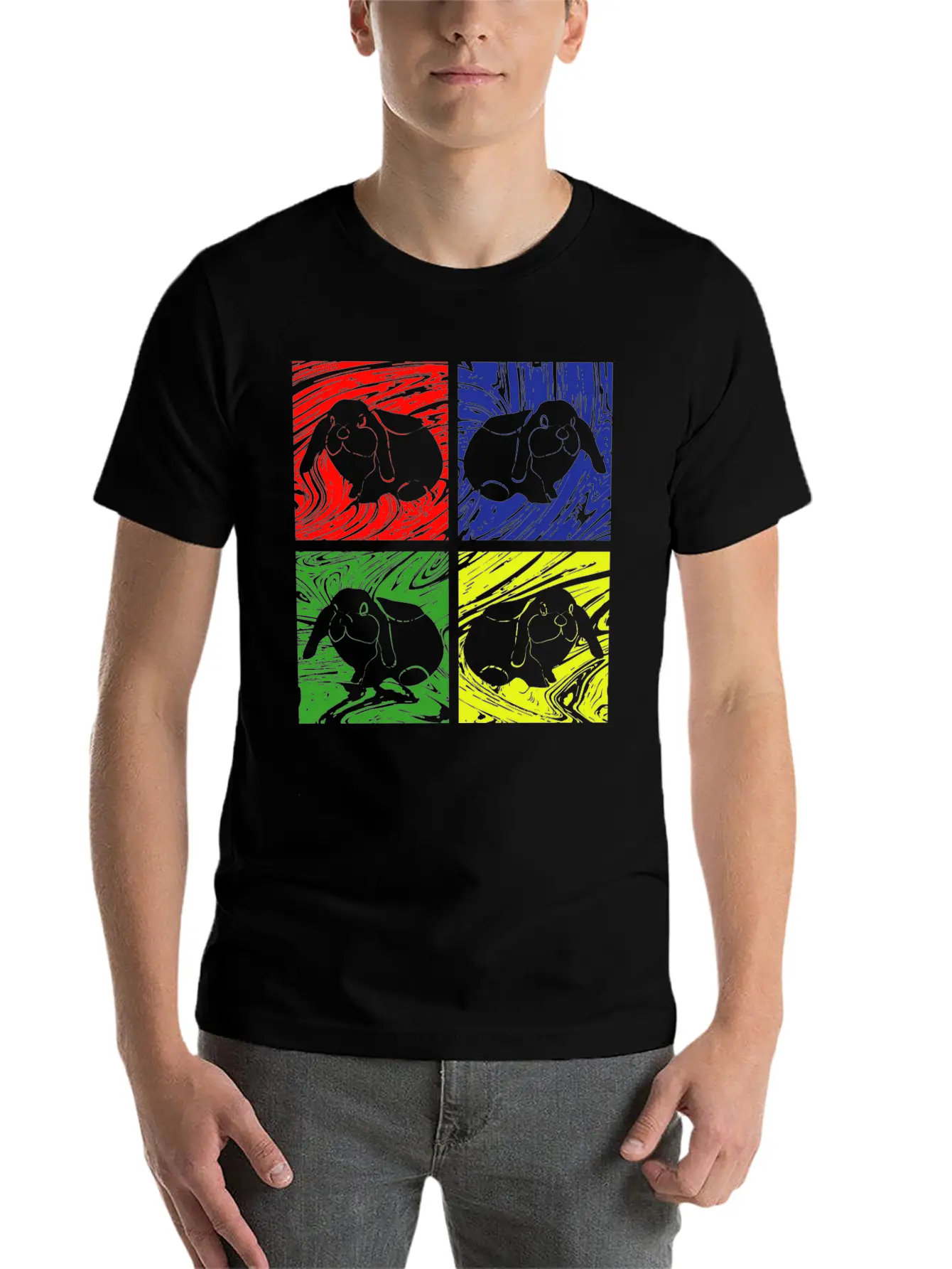 Rabbit Bunny Unisex Casual T-Shirt – Clean Design For Daily Comfort