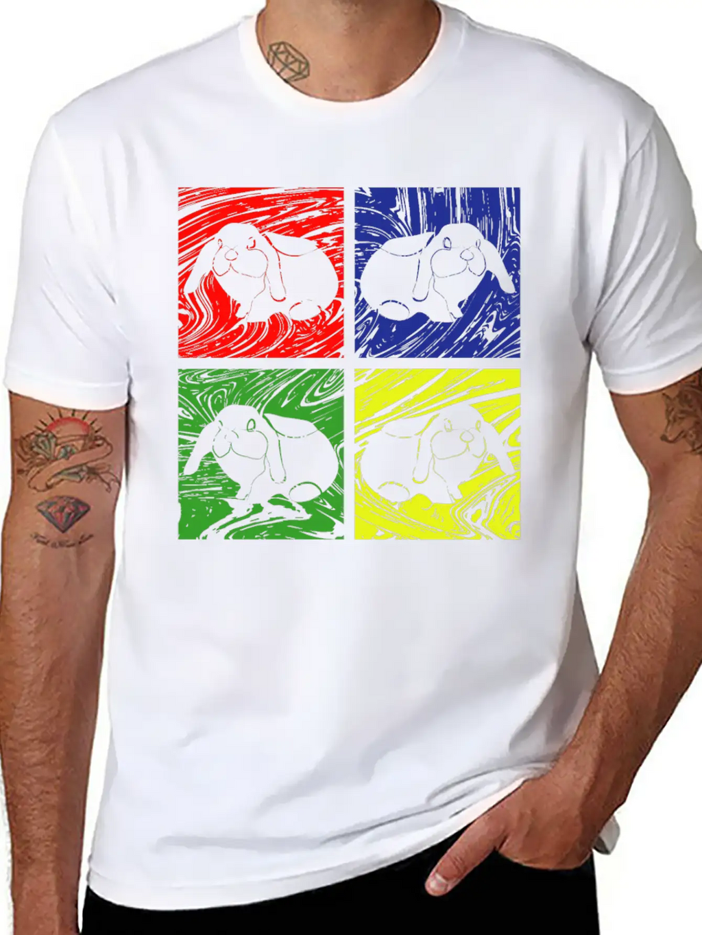 Rabbit Bunny Unisex Casual T-Shirt – Clean Design For Daily Comfort
