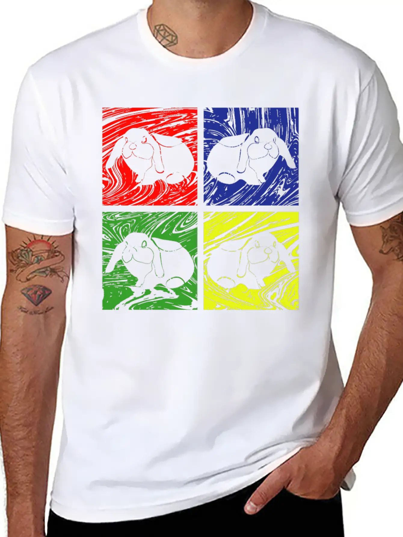 Rabbit Bunny Unisex Casual T-Shirt – Clean Design For Daily Comfort