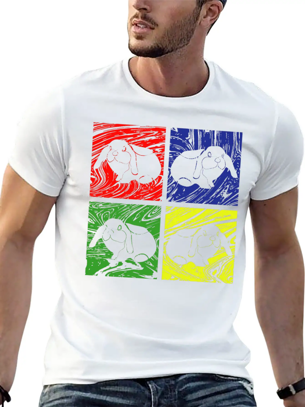 Rabbit Bunny Unisex Casual T-Shirt – Clean Design For Daily Comfort