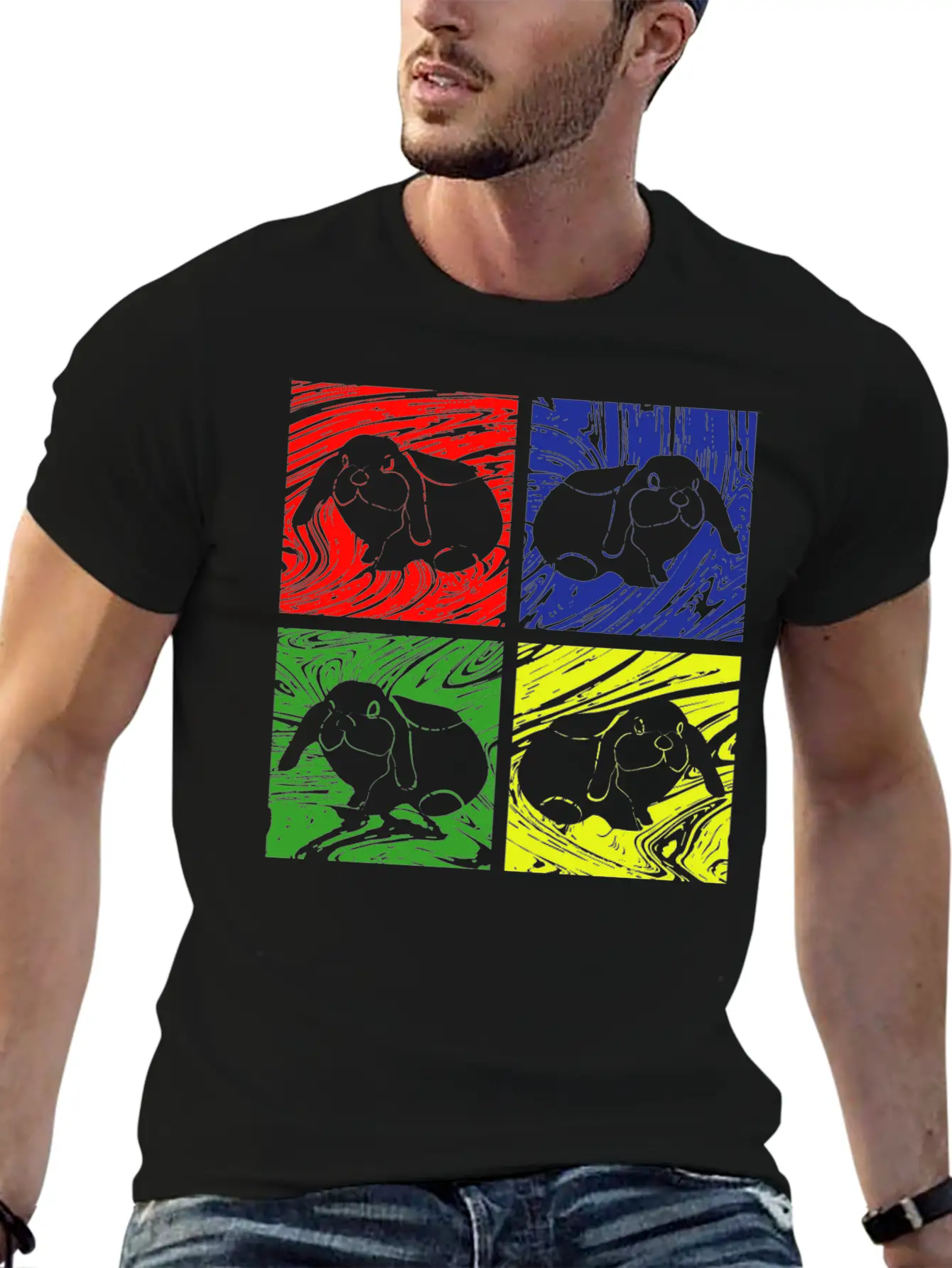 Rabbit Bunny Unisex Casual T-Shirt – Clean Design For Daily Comfort