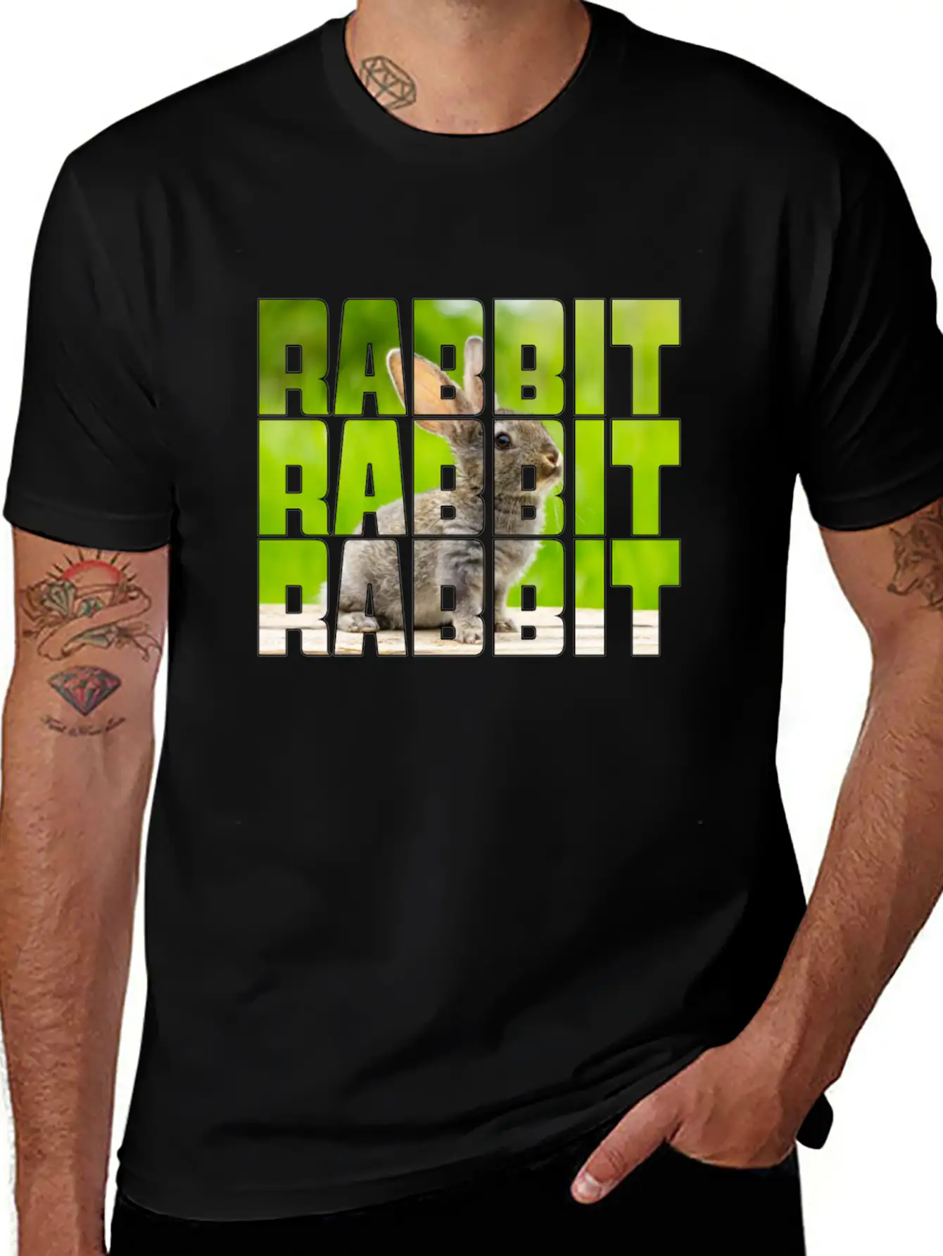 Rabbit Casual Graphic T-Shirt – Simple And Comfortable Daily Wear